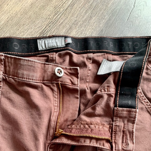 Torrid Brown Jeggings Feel the Fit Leggings Plus Size 18 Ankle Crop - Picture 7 of 8